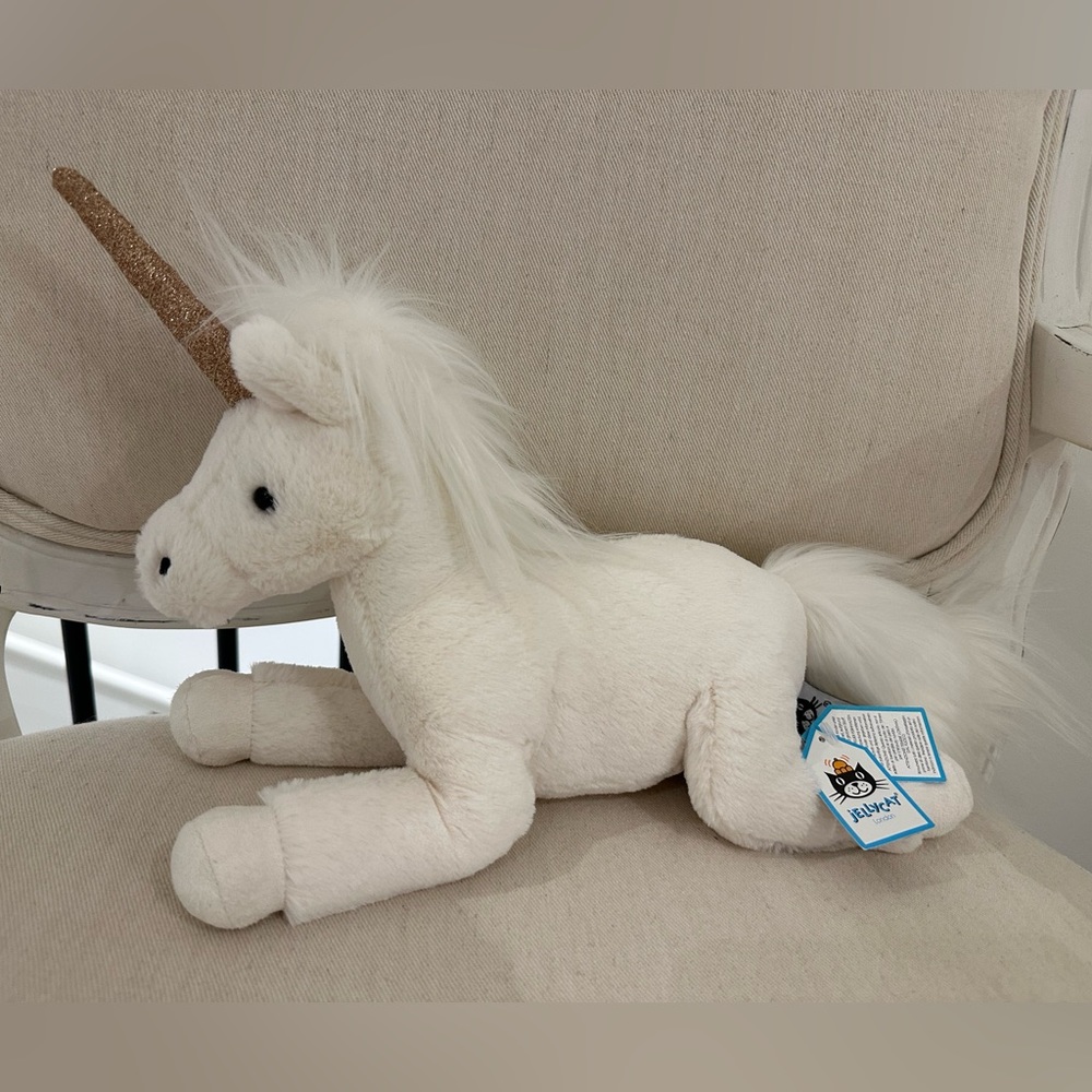 Jellycat Retired NWT Luna Unicorn Medium Authentic Rare